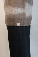 Short Mohair Sweater - Brown