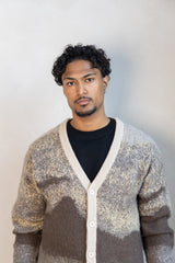 Short Mohair Cardigan - Brown