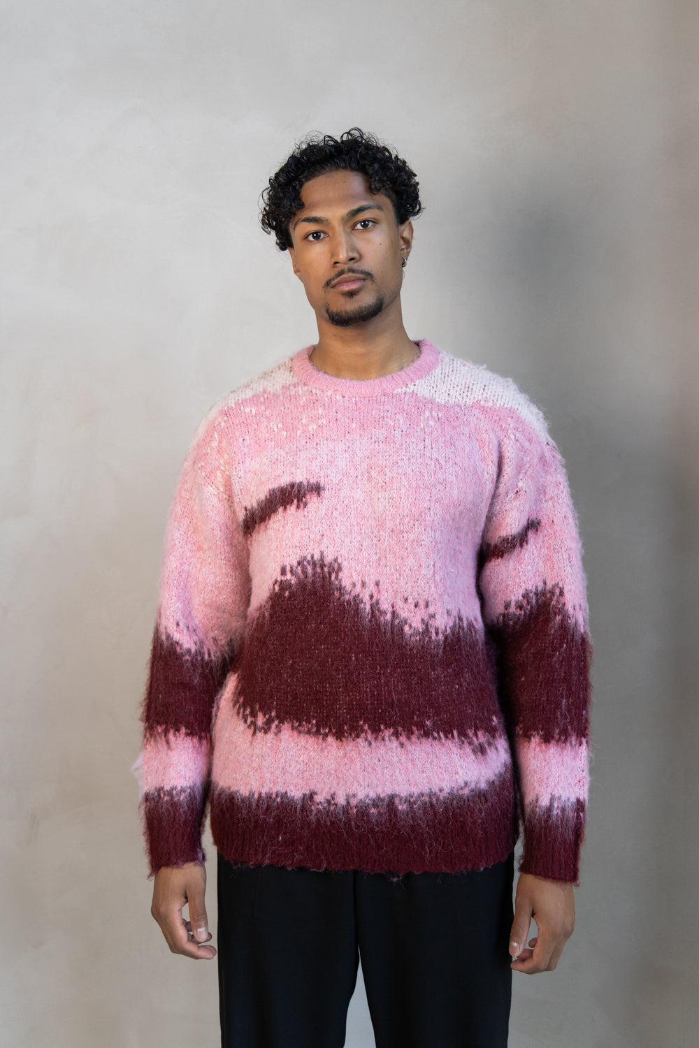 Long Mohair Sweater - Pink