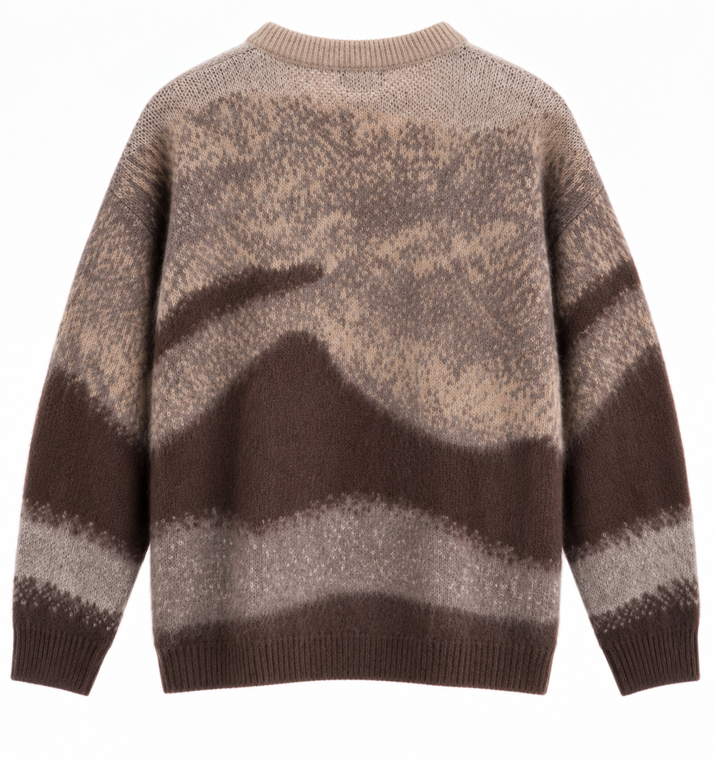 Mohair Cardigan - Brown/Beige (back in stock)