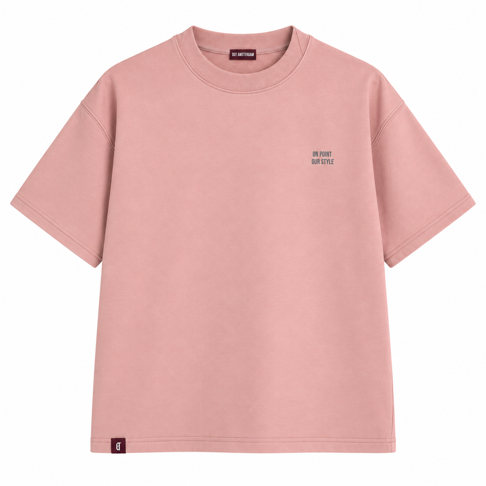 DOT T-shirt Terry Pink (350 GSM)