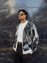 Mohair Cardigan - Striped (Short lenght)