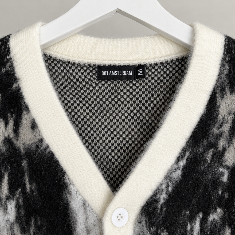 Mohair Cardigan - Striped (cropped)