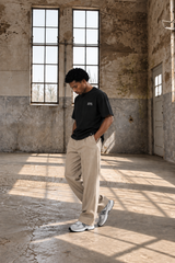 DOT Amsterdam Wide Fit Trousers – Beige (New Arrival)