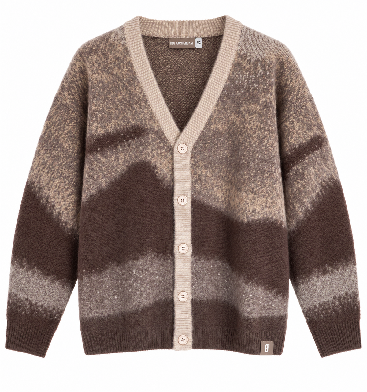 Mohair Cardigan - Brown/Beige (back in stock)