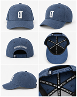 DOT AMSTERDAM Baseball Cap - Washed Blue