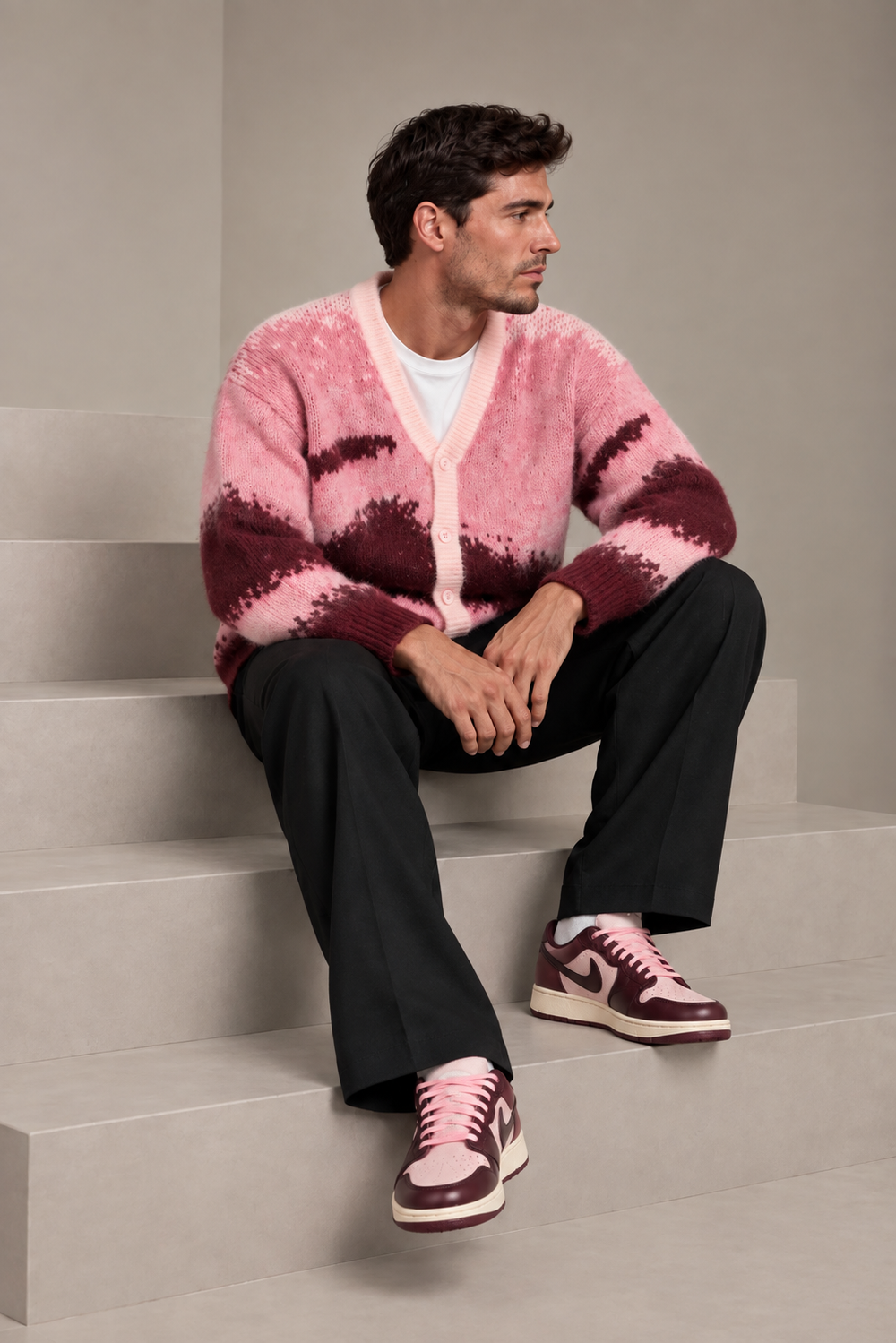 Mohair Cardigan - Pink (back in stock, size XL Sold Out!)