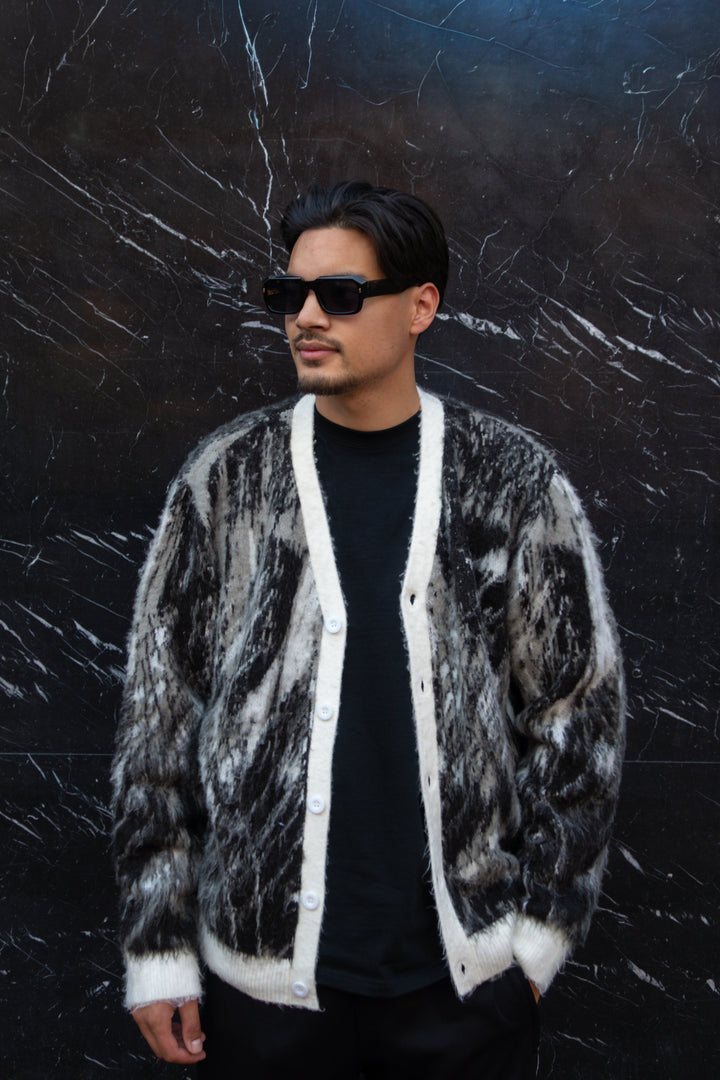 Mohair Cardigan - Striped