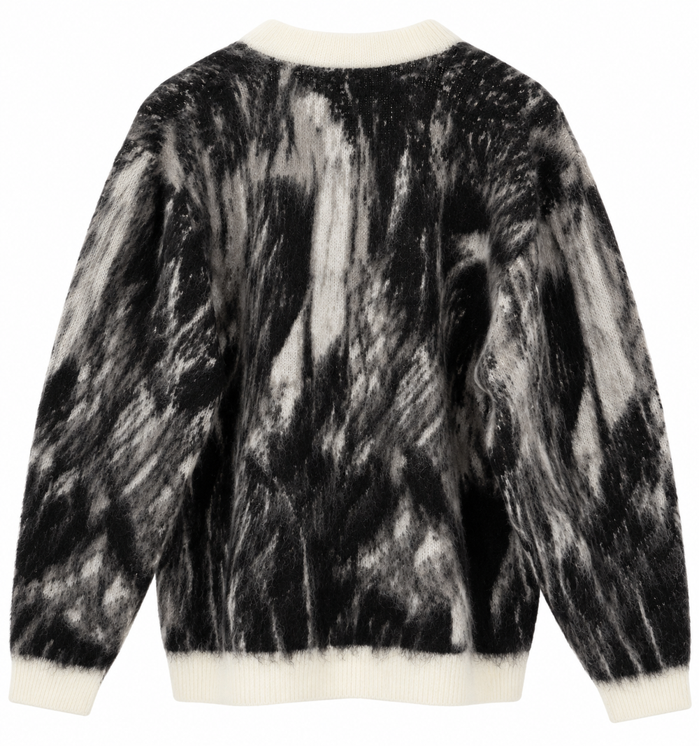 Mohair Cardigan - Striped (cropped)