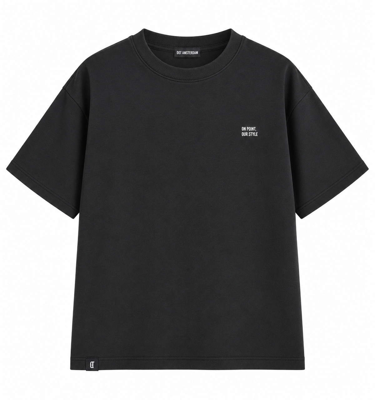 DOT T-shirt - Black (360 GSM)