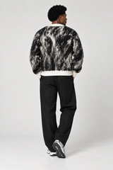 Mohair Cardigan - Striped (cropped)