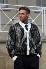 Mohair Cardigan - Striped (Short lenght)