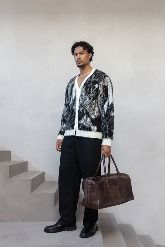 Mohair Cardigan - Striped