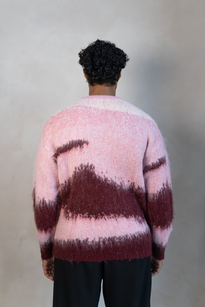 Long Mohair Sweater - Pink