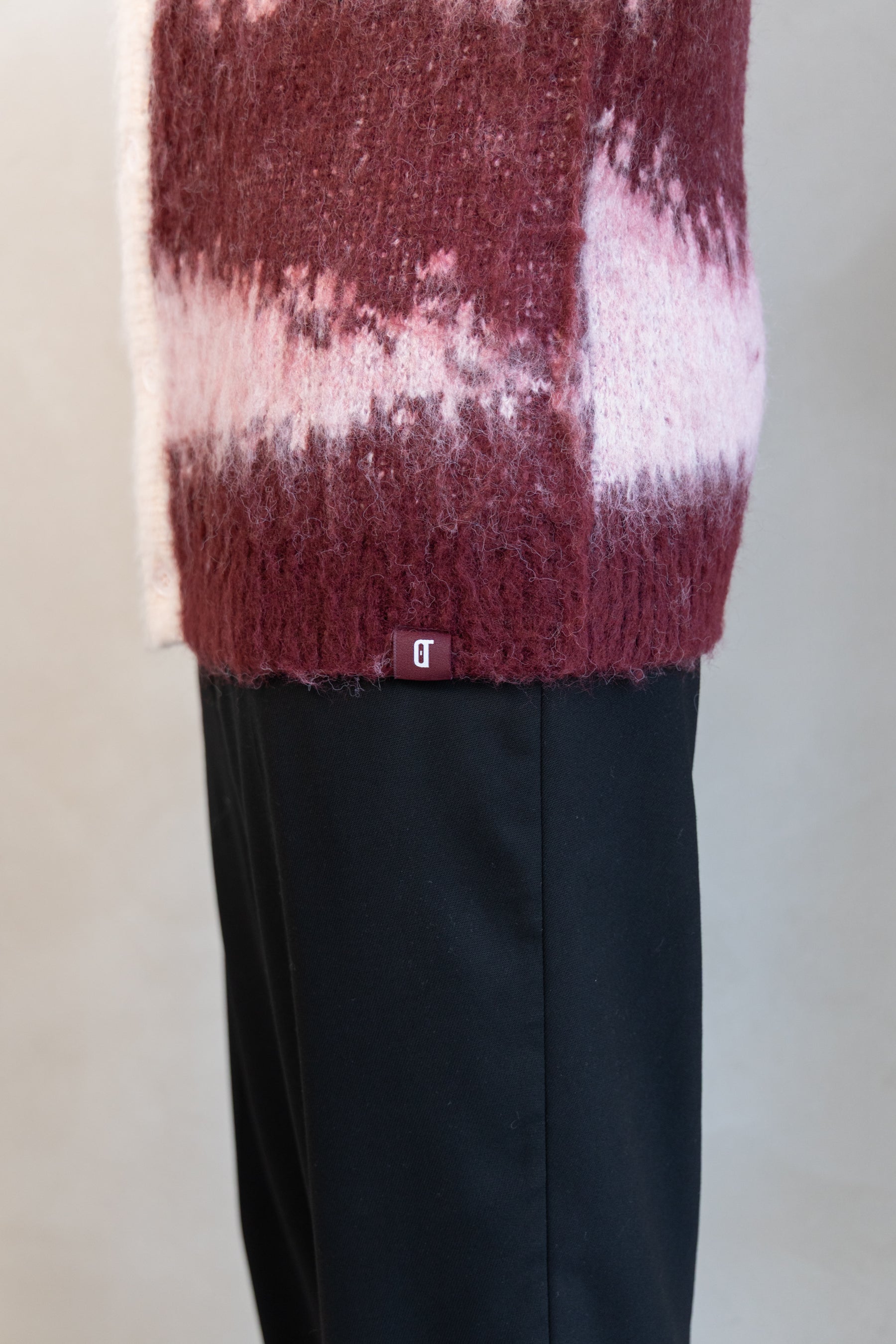 Long Mohair Cardigan - Pink